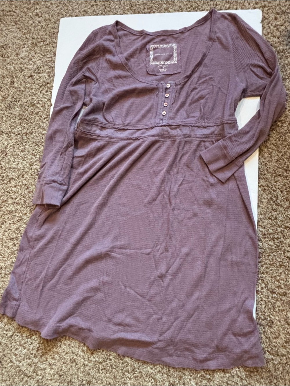 Victoria’s Secret Long Sleeve Henley Dress
